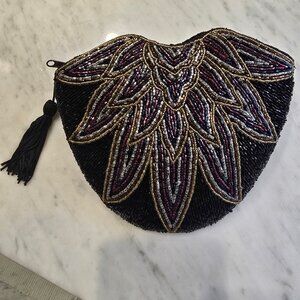Beaded Evening Bag Like New Bugle Beads